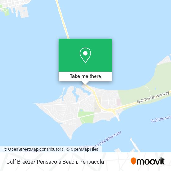 Mapa de Gulf Breeze/ Pensacola Beach