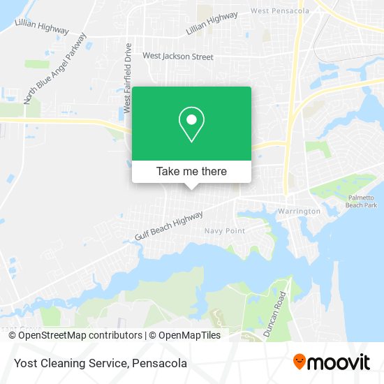 Yost Cleaning Service map