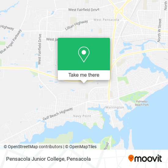 Pensacola Junior College map