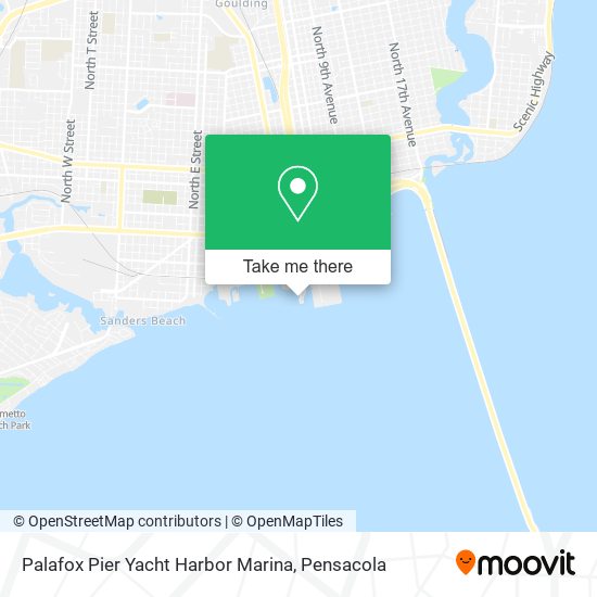Mapa de Palafox Pier Yacht Harbor Marina