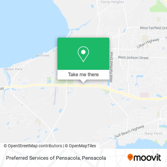 Preferred Services of Pensacola map