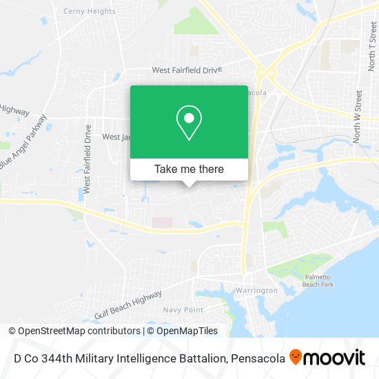 D Co 344th Military Intelligence Battalion map
