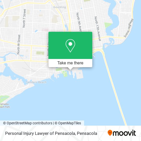 Personal Injury Lawyer of Pensacola map