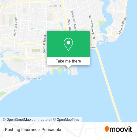 Rushing Insurance map