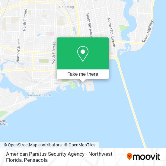 American Paratus Security Agency - Northwest Florida map