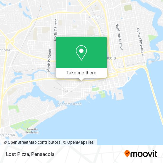 Lost Pizza map