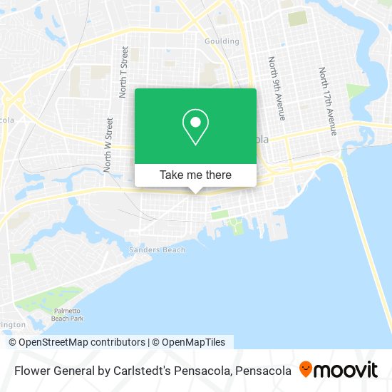 Flower General by Carlstedt's Pensacola map