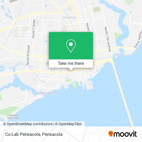 Co:Lab Pensacola map
