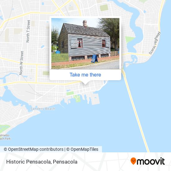 Historic Pensacola map
