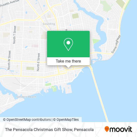 Mapa de The Pensacola Christmas Gift Show