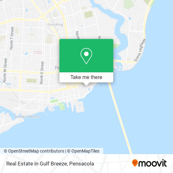 Mapa de Real Estate in Gulf Breeze