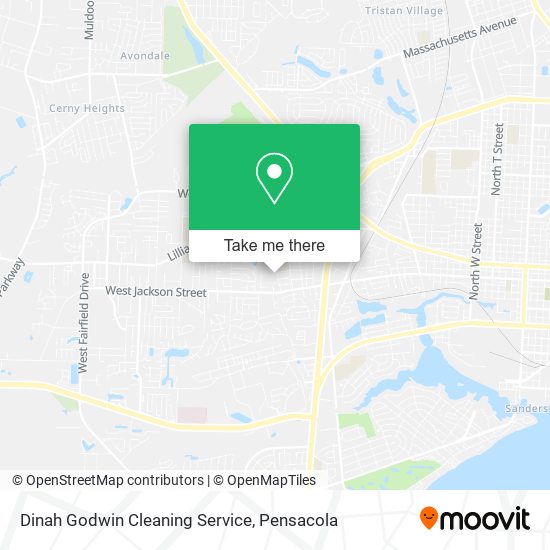 Mapa de Dinah Godwin Cleaning Service