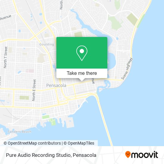 Mapa de Pure Audio Recording Studio