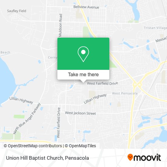 Union Hill Baptist Church map