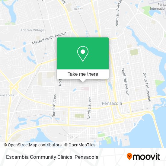 Mapa de Escambia Community Clinics