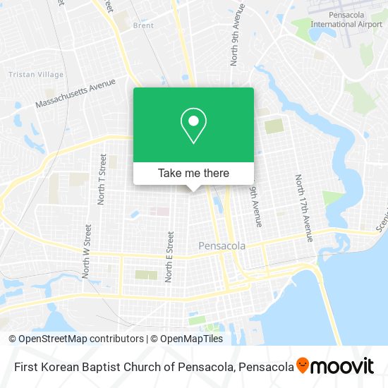 First Korean Baptist Church of Pensacola map