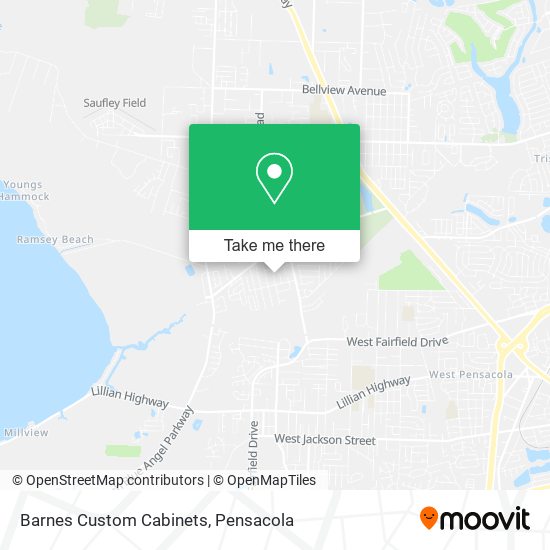 Mapa de Barnes Custom Cabinets