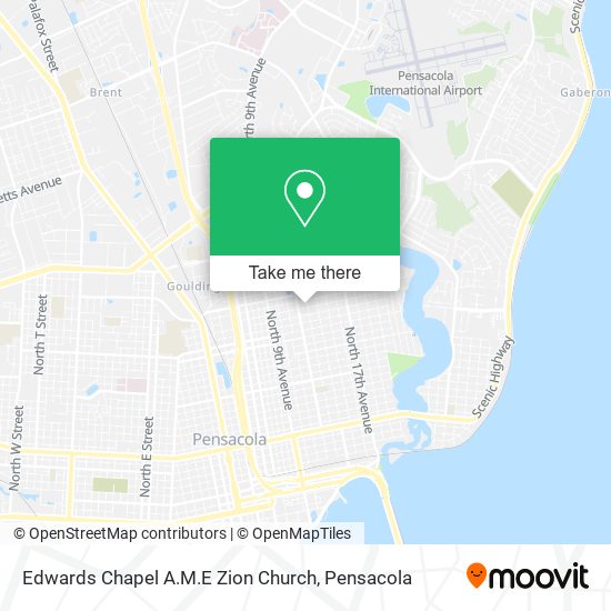 Edwards Chapel A.M.E Zion Church map
