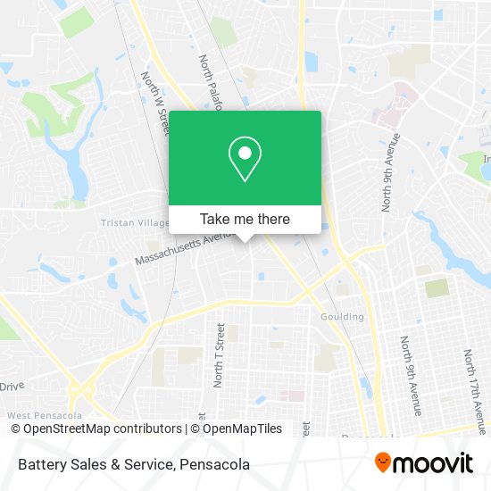 Battery Sales & Service map