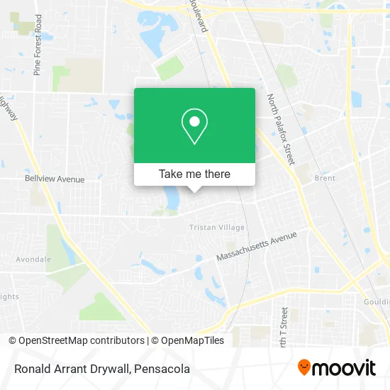 Ronald Arrant Drywall map