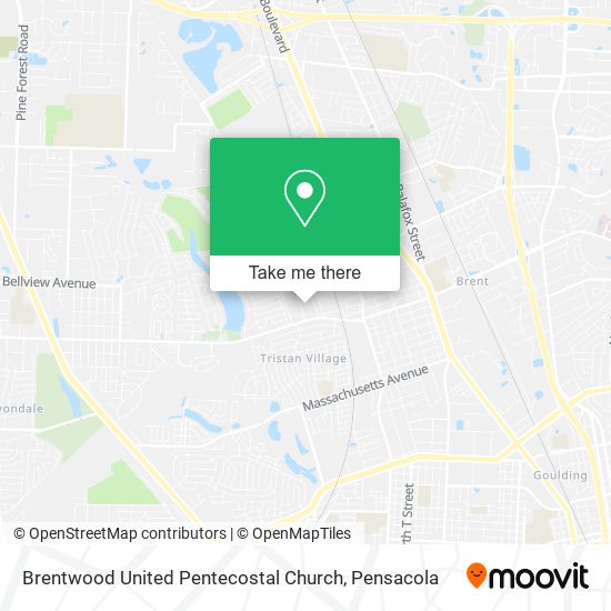 Brentwood United Pentecostal Church map
