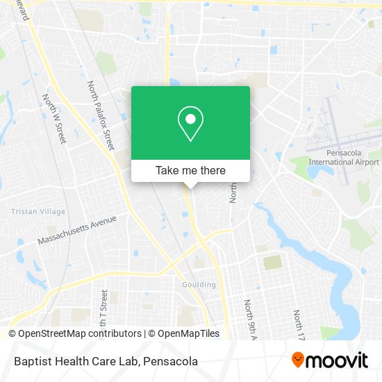 Baptist Health Care Lab map
