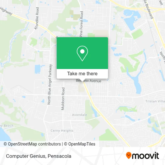 Computer Genius map
