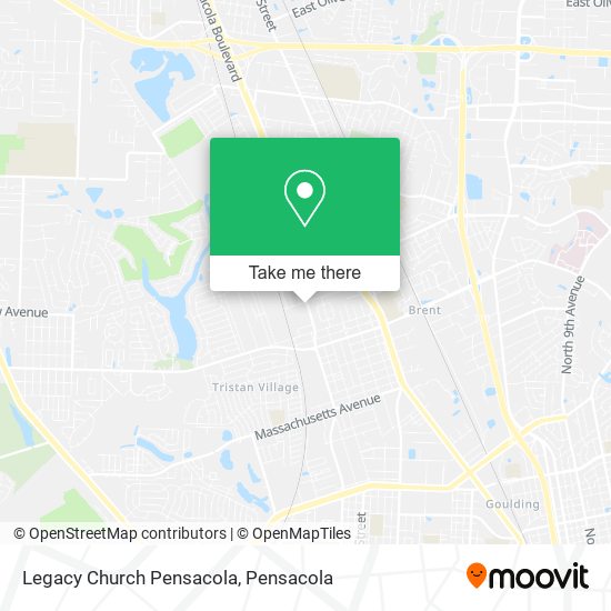 Mapa de Legacy Church Pensacola