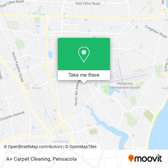 A+ Carpet Cleaning map