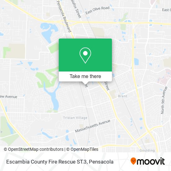 Escambia County Fire Rescue ST.3 map