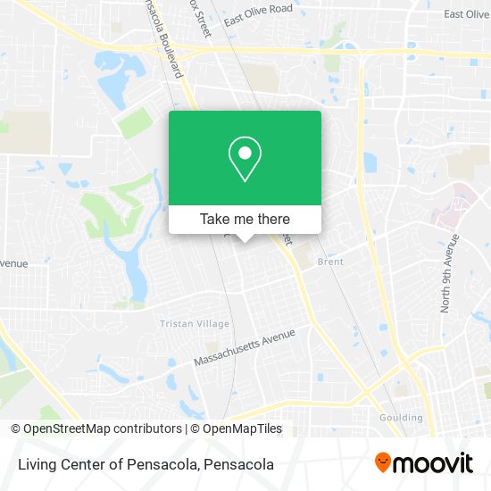 Living Center of Pensacola map