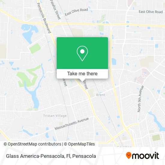 Mapa de Glass America-Pensacola, Fl