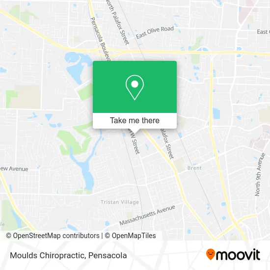 Moulds Chiropractic map