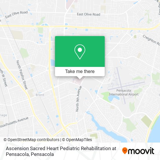 Mapa de Ascension Sacred Heart Pediatric Rehabilitation at Pensacola