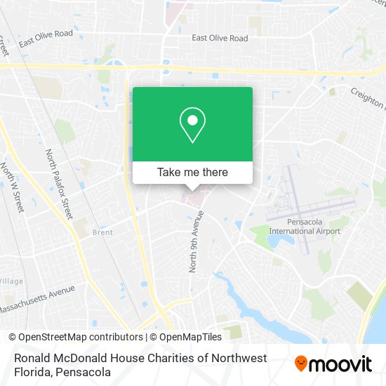 Ronald McDonald House Charities of Northwest Florida map