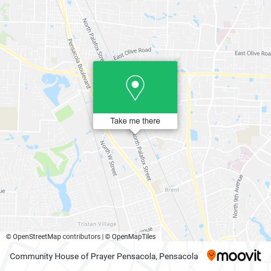 Community House of Prayer Pensacola map