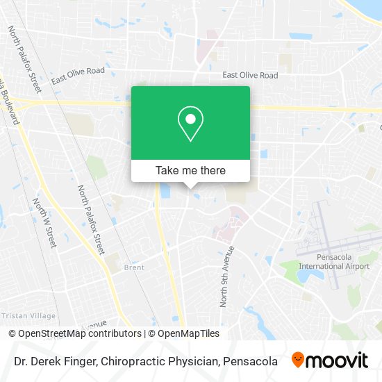 Dr. Derek Finger, Chiropractic Physician map