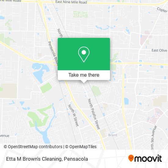 Etta M Brown's Cleaning map