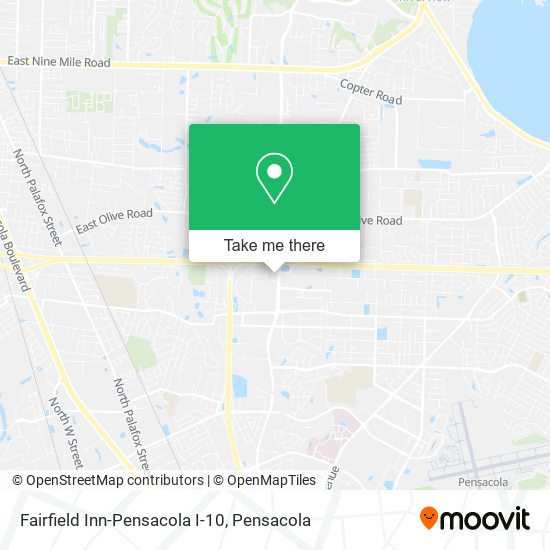 Fairfield Inn-Pensacola I-10 map
