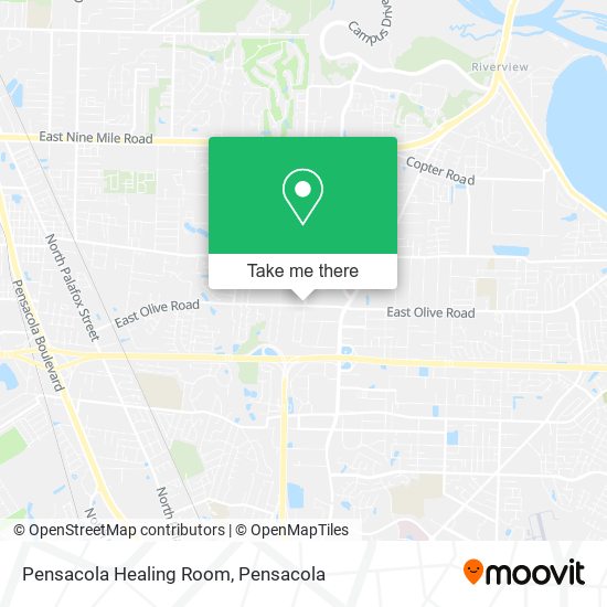 Mapa de Pensacola Healing Room