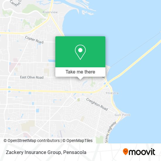 Zackery Insurance Group map