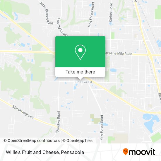 Willie's Fruit and Cheese map