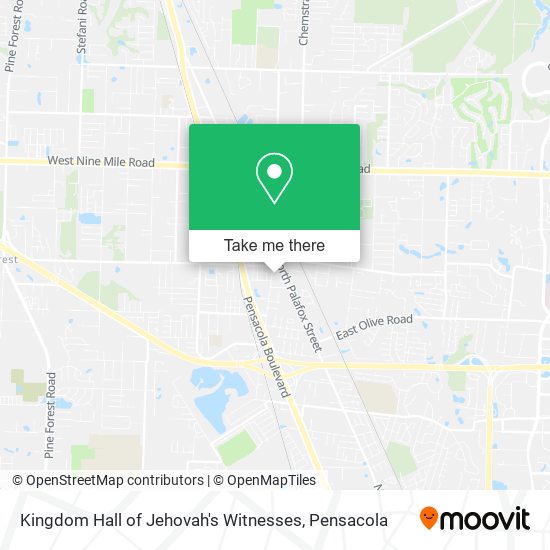 Kingdom Hall of Jehovah's Witnesses map