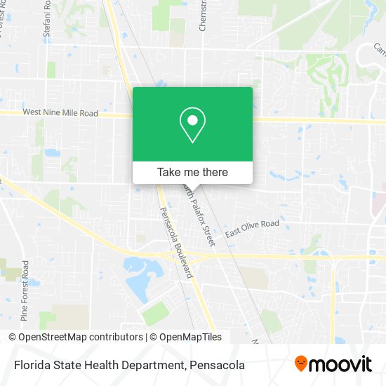 Florida State Health Department map