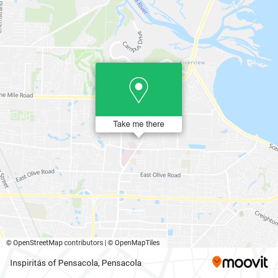 Inspiritás of Pensacola map