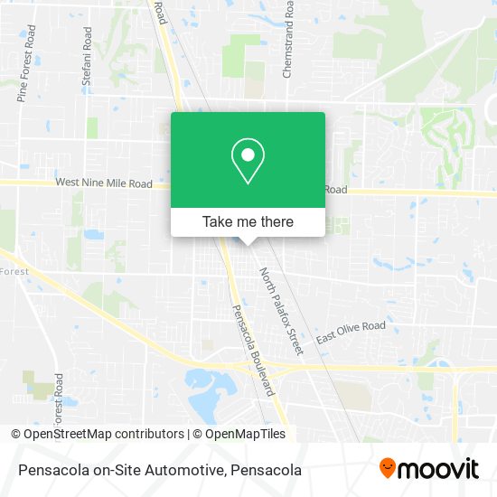 Mapa de Pensacola on-Site Automotive