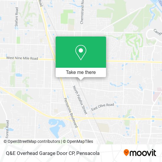 Q&E Overhead Garage Door CP map