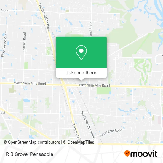 R B Grove map