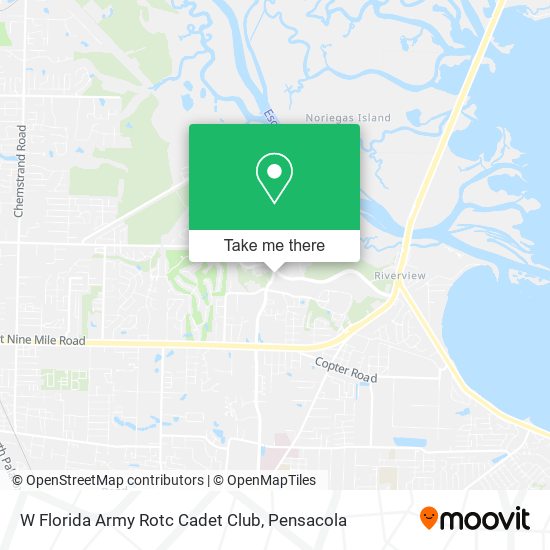 Mapa de W Florida Army Rotc Cadet Club