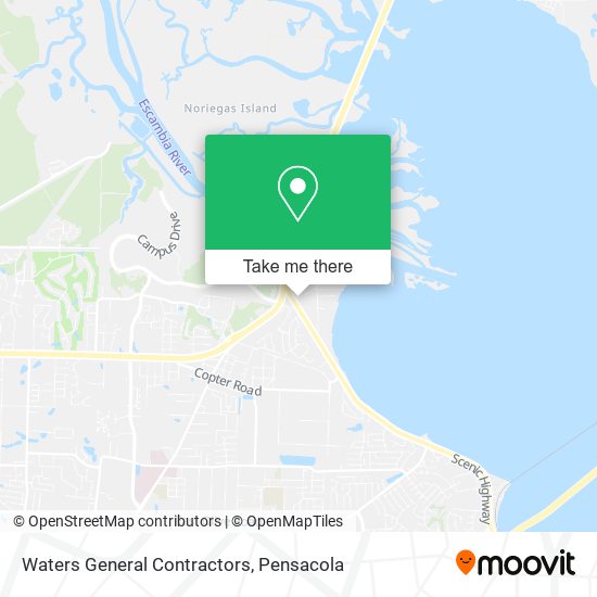 Waters General Contractors map